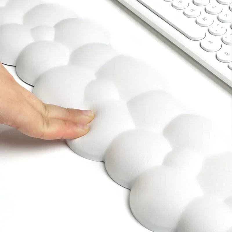 Ergonomic Memory Foam Mouse Pad with Wrist Rest - Anti-Slip Gaming