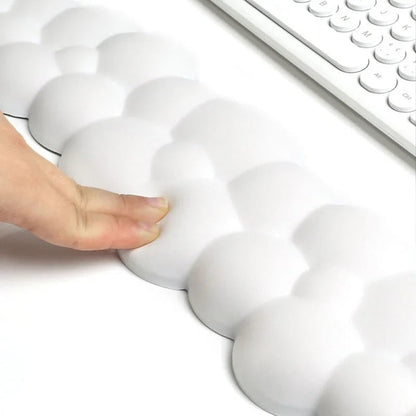 Ergonomic Memory Foam Mouse Pad with Wrist Rest - Anti-Slip Gaming