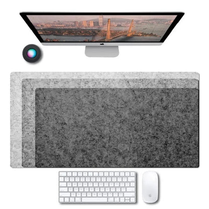 Large Wool Felt Desk Mat - Anti-Slip Computer Mouse Pad Gaming