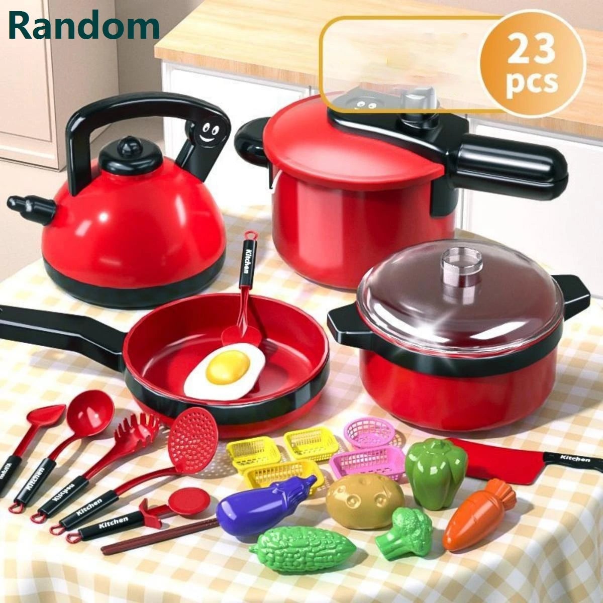 High Fidelity Kids Chef Kitchen Play Set - Realistic Cooking Toys