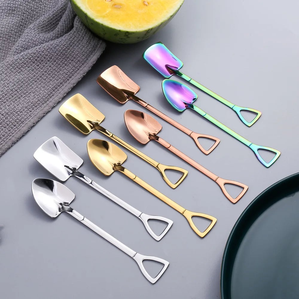 Stainless Steel Shovel Spoon - Ice Cream Watermelon Flat Tip
