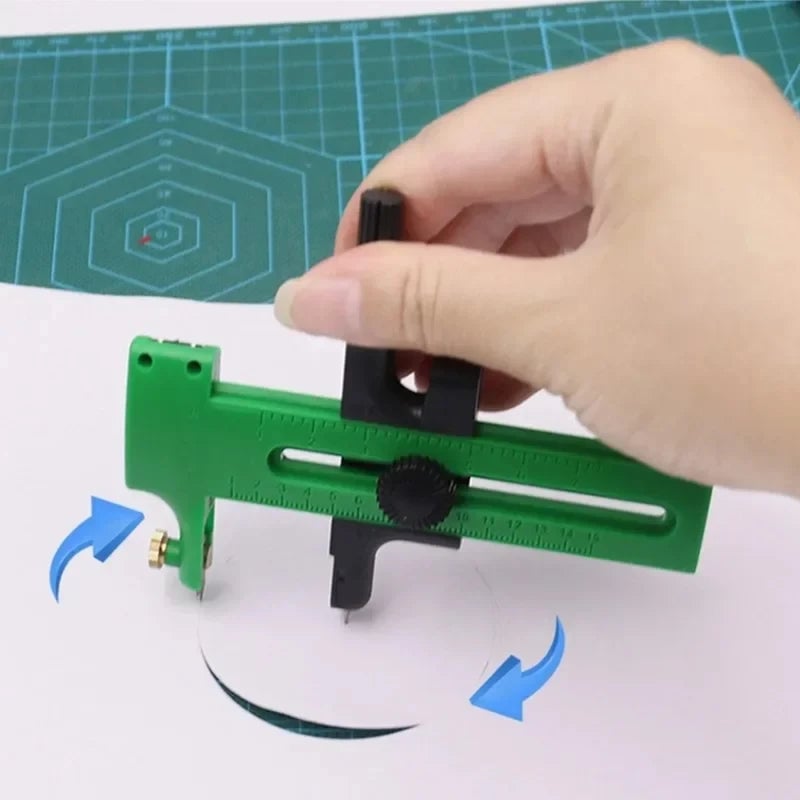 Adjustable Circle Cutter - Precision Circular Cutting Tool for Fabric