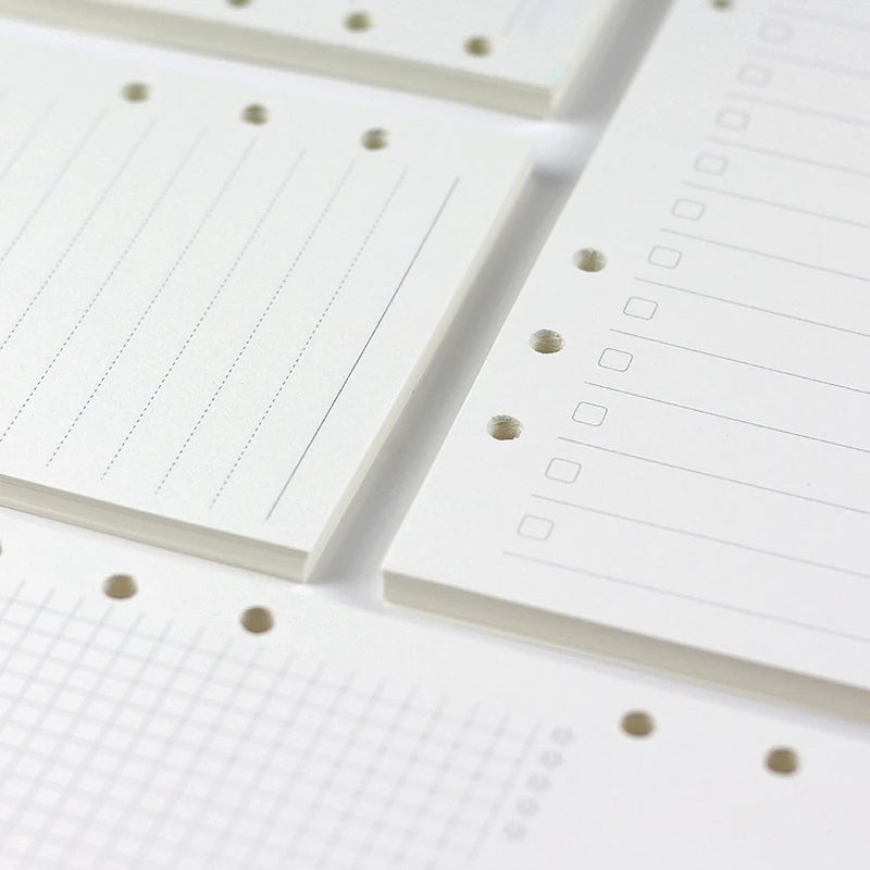 A5 A6 A7 Spiral Notebook Refill Pages 45 Sheets Line Dot Grid Paper