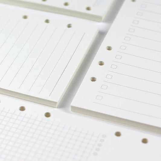 A5 A6 A7 Spiral Notebook Refill Pages 45 Sheets Line Dot Grid Paper