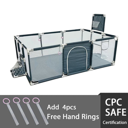 Large Indoor Baby Playpen Safety Barrier Fence Corralito Groundbox