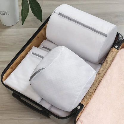 Durable Mesh Shoe Washing Bag - Zipper Laundry Bag for Sneakers
