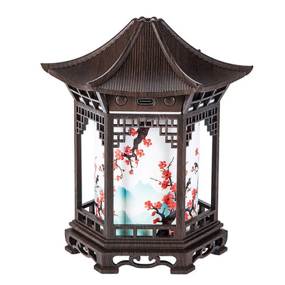 LED Pavilion Ultrasonic Humidifier with Night Light Air Aromatherapy