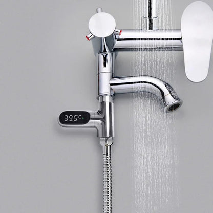 LED Display Water Thermometer 5-85℃ Self-Powered Baby Shower Monitor