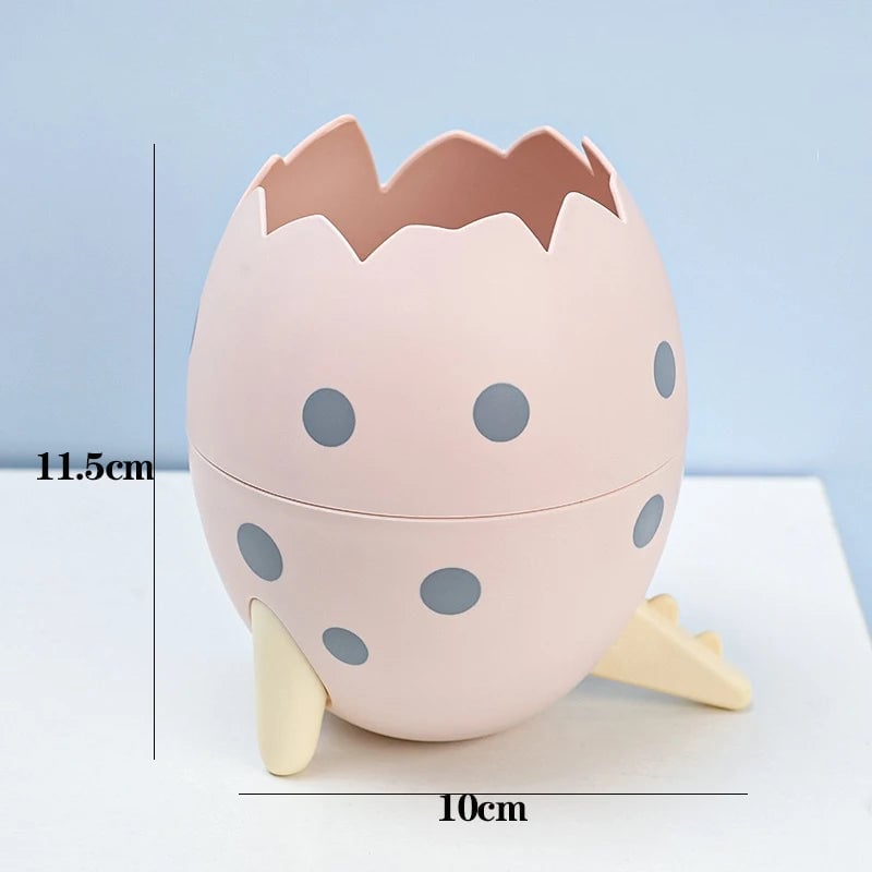 Detachable Dinosaur Egg Pen Holder - Desktop Organizer Storage Box
