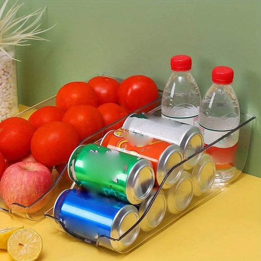Stackable Can Dispenser Organizer for Refrigerator Kitchen Storage