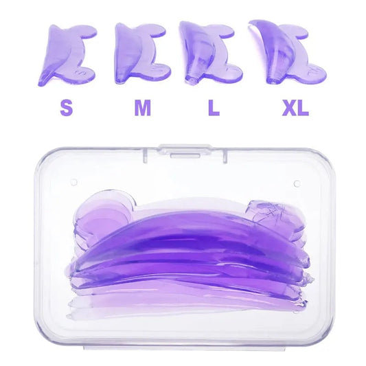 4 Pairs Silicone Eyelash Lifting Pads Reusable Perm Rods Kit