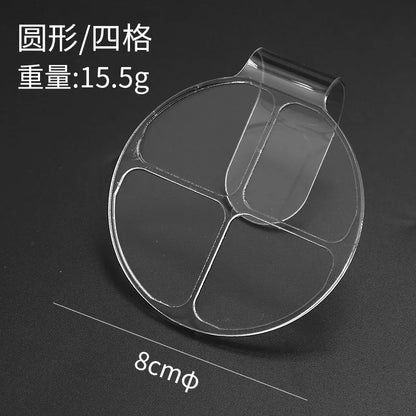 Clear Acrylic Handheld Mixing Palette - Makeup & Nail Art Tool