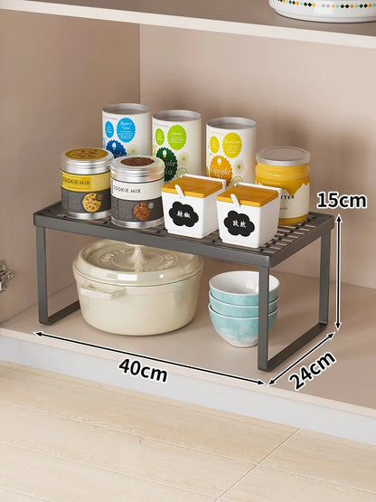 Multi-Layer Kitchen Countertop Organizer Spice Rack Storage Shelf