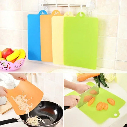 Small Flexible Plastic Cutting Board - Kitchen Chopping & Slicing
