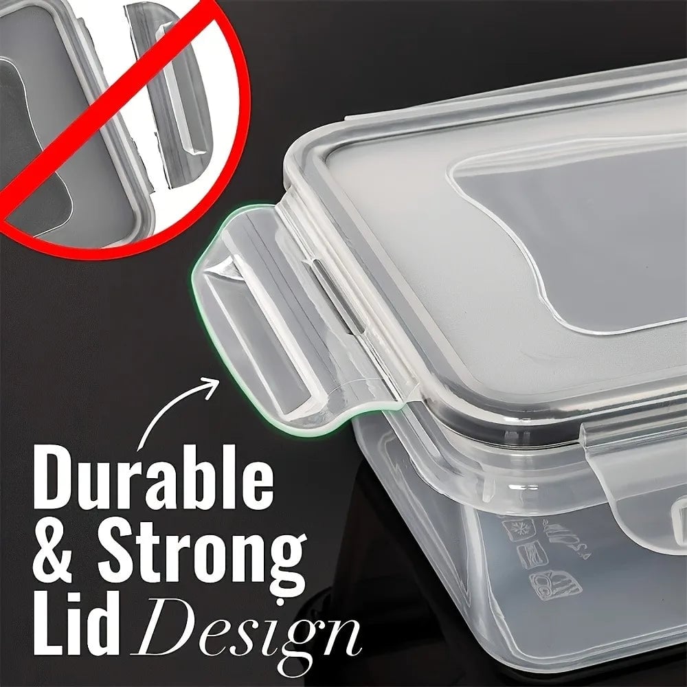 8-PC BPA-Free Airtight Food Containers Microwave Freezer Safe Storage
