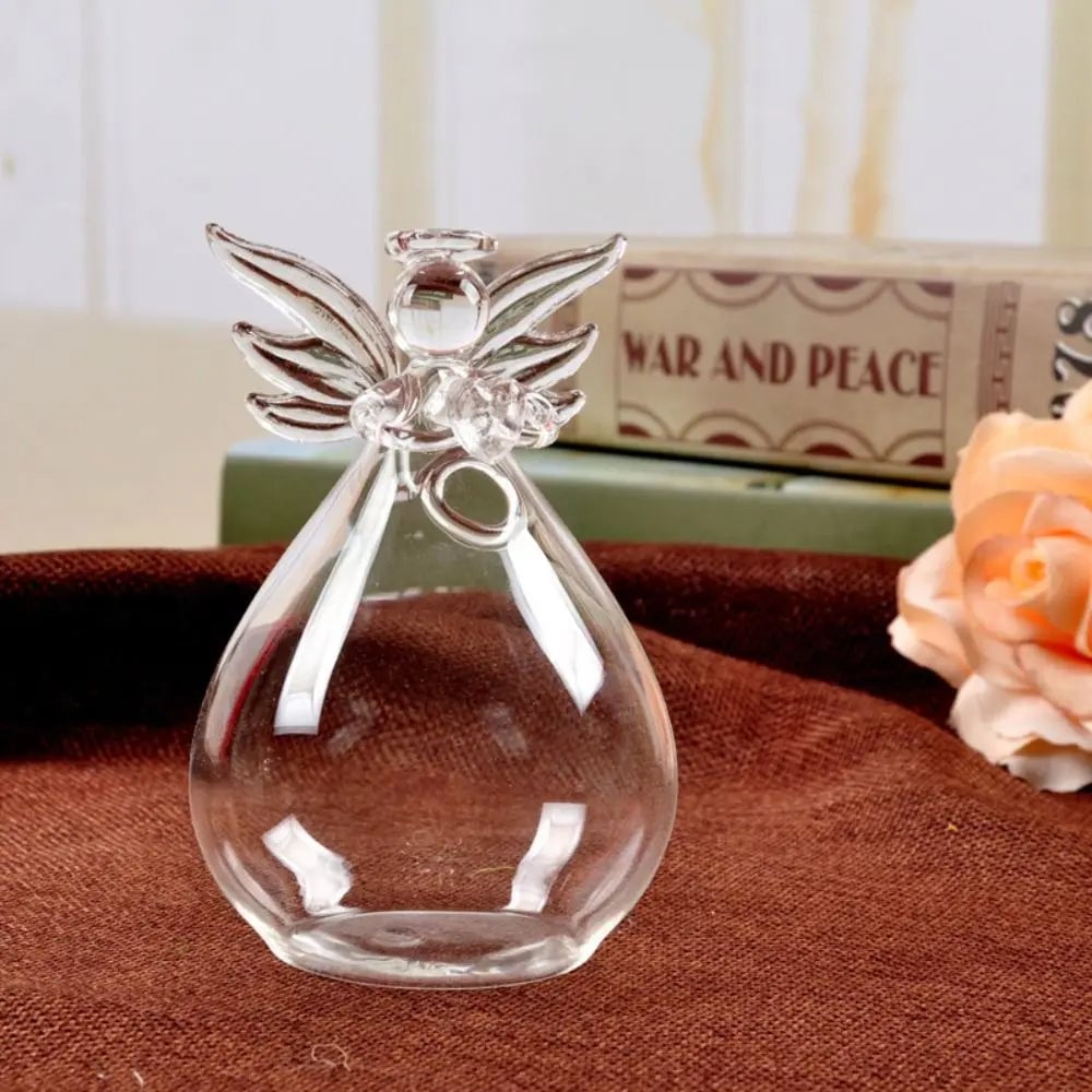 Borosilicate Glass Angel Vase - Wall Mounted Hydroponic Planter