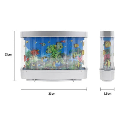 LED Tropical Fish Tank Night Light Artificial Aquarium Motion Lamp