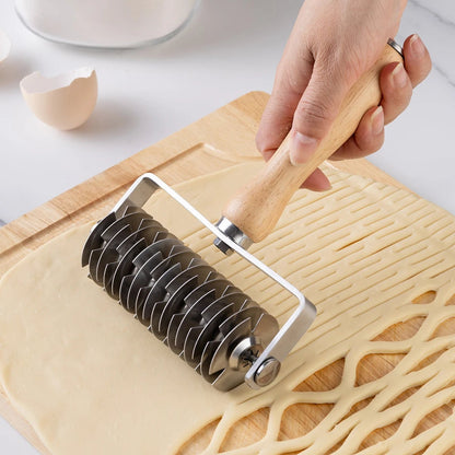 Stainless Steel Roller Cutter Pizza Perforator Dough Tool