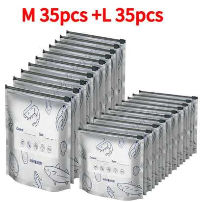 Aluminum Foil Leak Proof Reusable Food Storage Bags Sealed