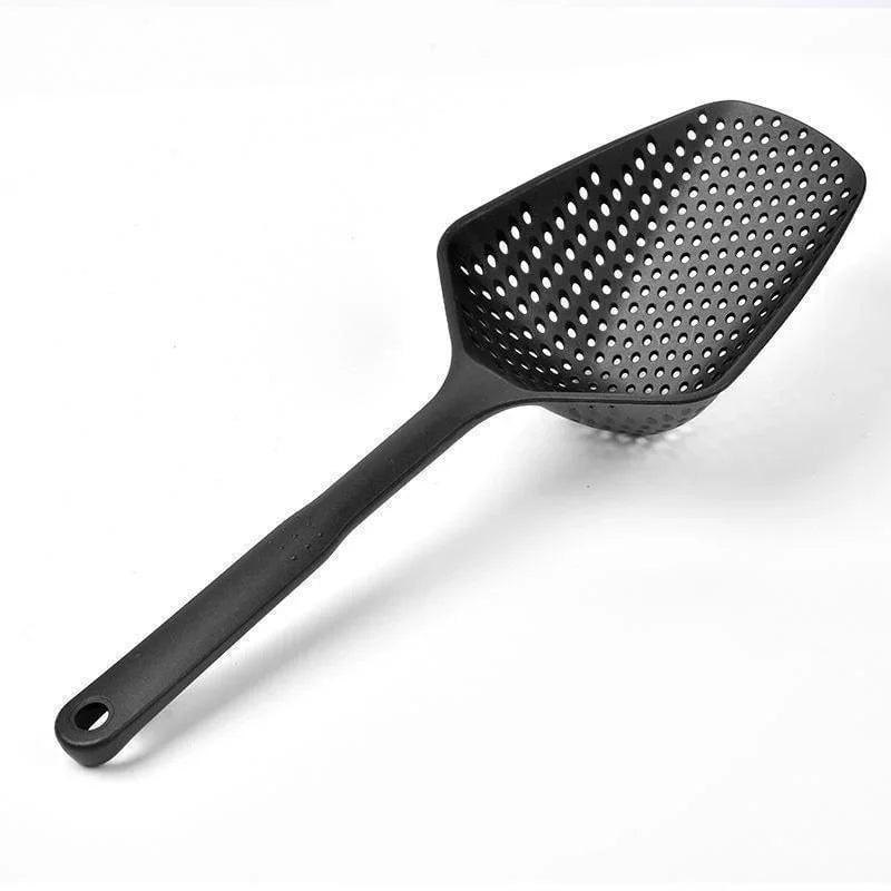 Nylon Slotted Scoop Colander Strainer with Handle - Kitchen Drain
