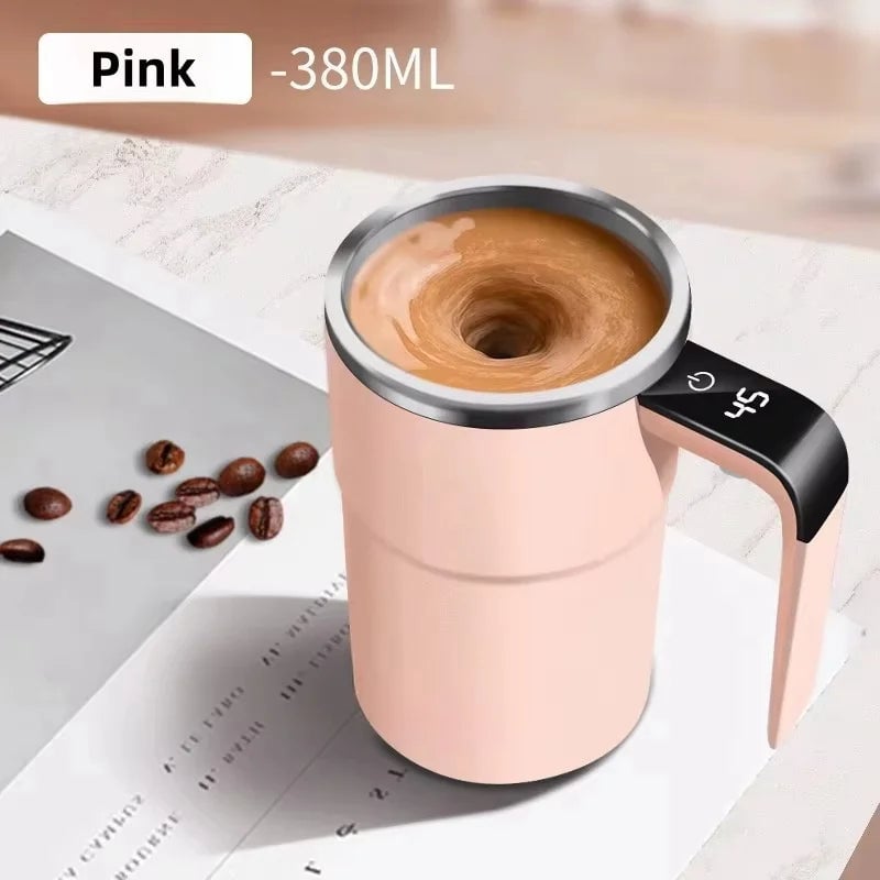 380ml USB Rechargeable Self Mixing Coffee Mug Electric Waterproof