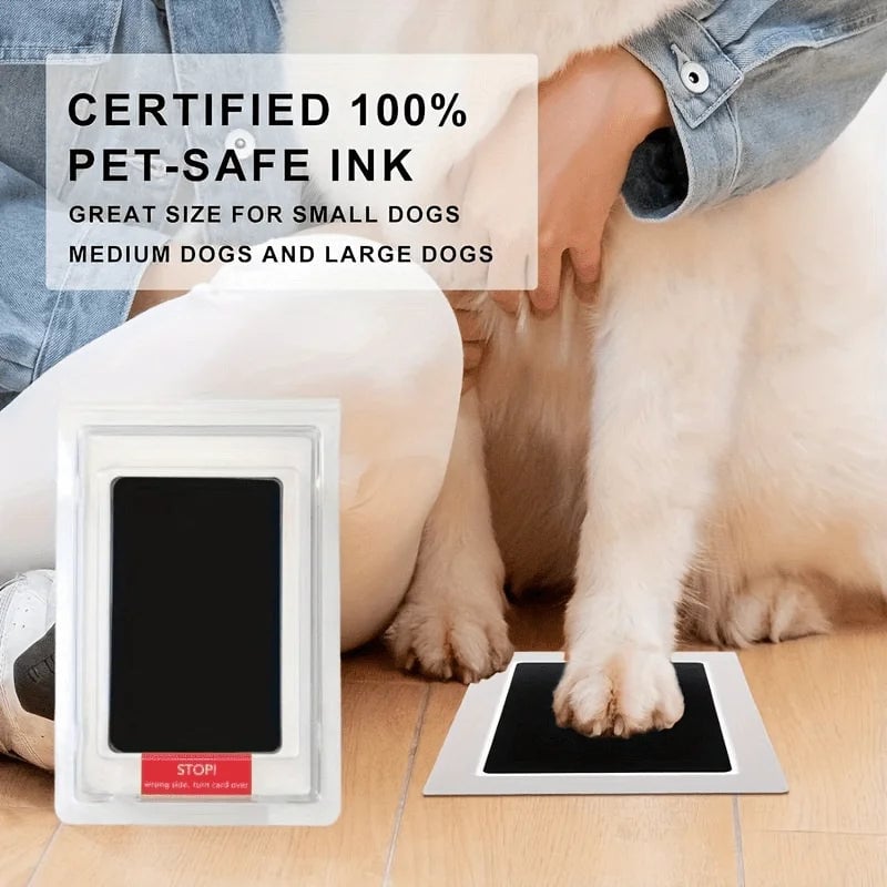 Inkless Pet Paw Print Commemorative Kit - Dog Cat Memorial Keepsake