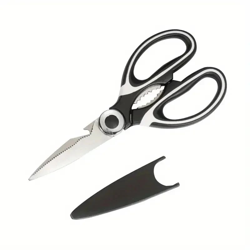 Heavy-Duty Stainless Steel Kitchen Scissors Multi-Purpose Food Tool