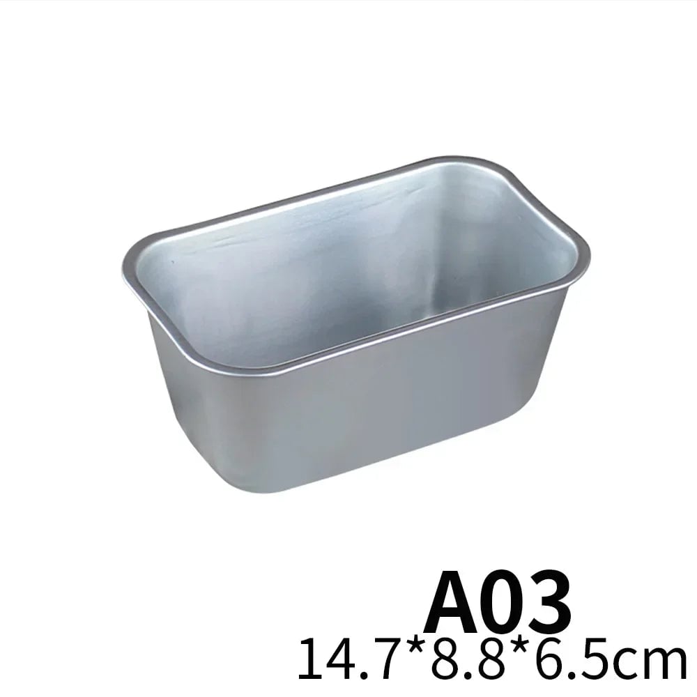 5-Size Non-Stick Aluminium Loaf Pan Set Rectangle Baking Molds