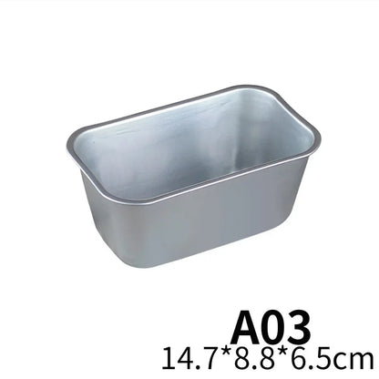 5-Size Non-Stick Aluminium Loaf Pan Set Rectangle Baking Molds