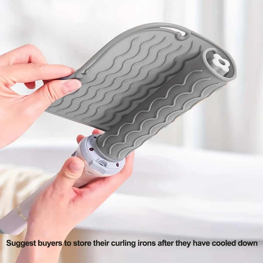 Silicone Heat Resistant Mat for Hair Styling Tools & Hot Irons