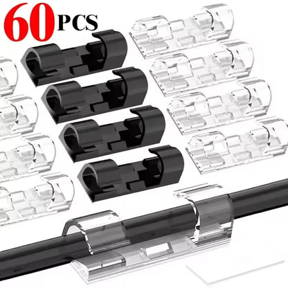 Self-Adhesive Cable Clips Organizer Wire Holder Cord Management