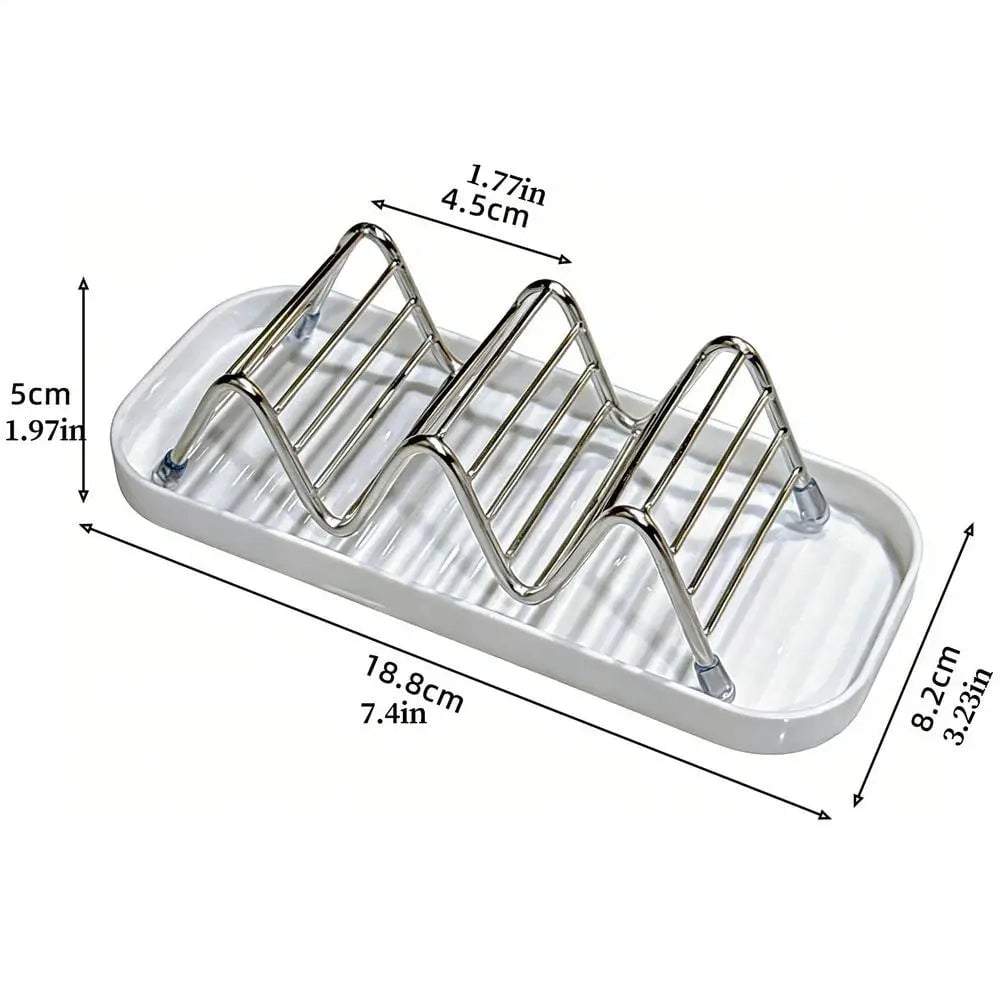 Stainless Steel Soap Dish with Drainage - Multifunctional Tray