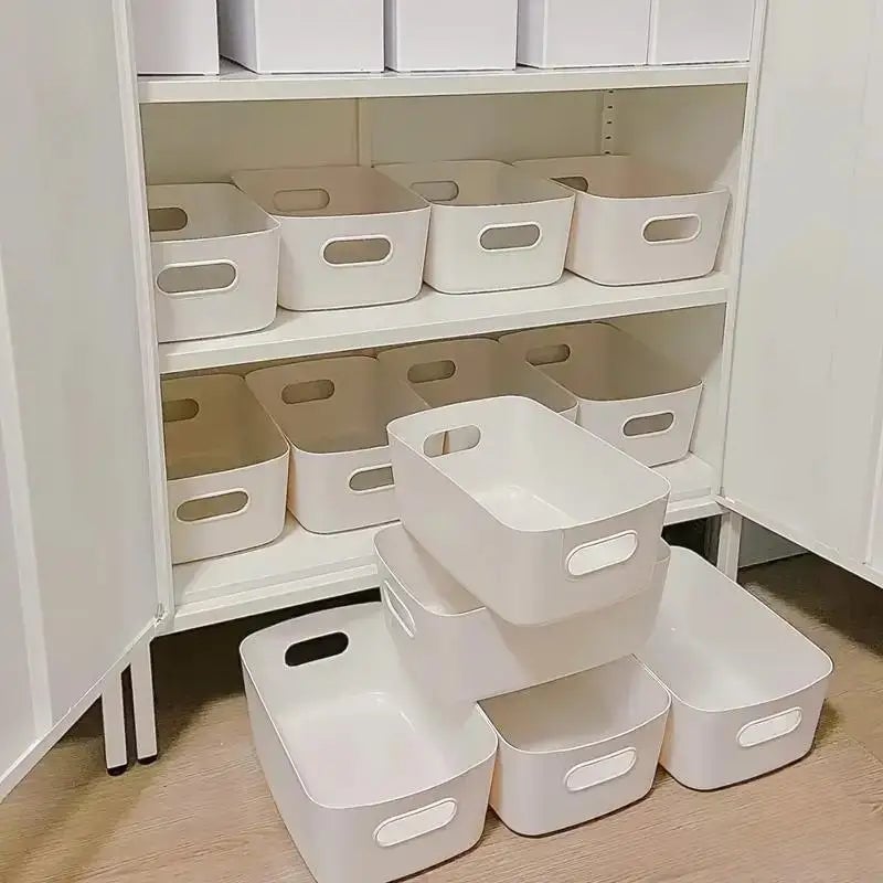 10pc Large Capacity Plastic Storage Boxes with Covers - Toy Organizer