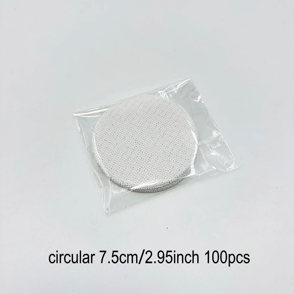 Bonsai Pot Mesh Sheets 100pcs - White Drainage Net Bottom Covers