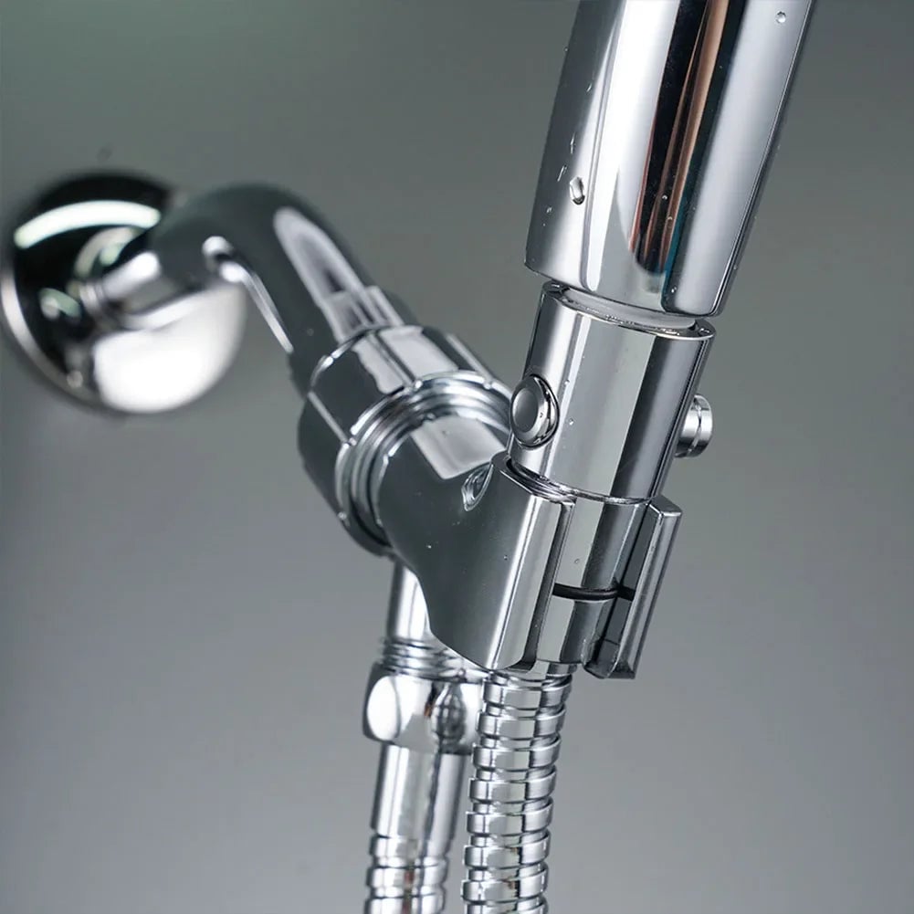 One-Button Shower Head Flow Control Valve Water Stop Switch