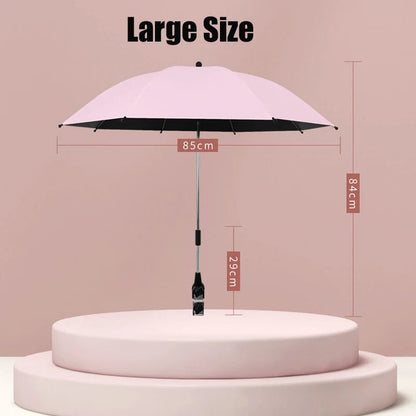 85cm 2-in-1 Clip-On Universal Baby Parasol Stroller Umbrella