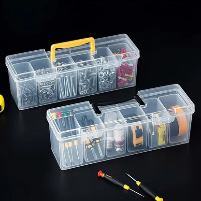 Multi-Compartment Tool Storage Box Set - Screw Parts Organizer