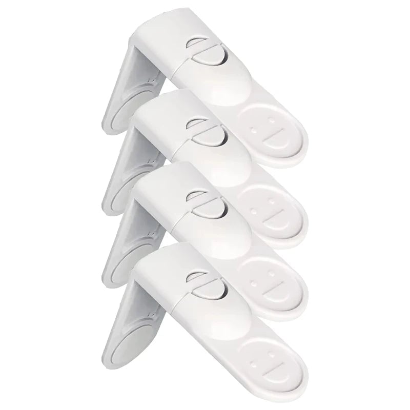 White Plastic Baby Safety Drawer Cabinet Locks Child Protection