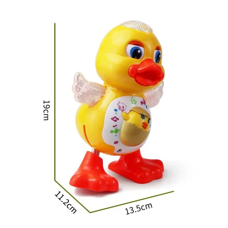 Electric Dancing Duck Musical Toy LED Lights Educational Kids