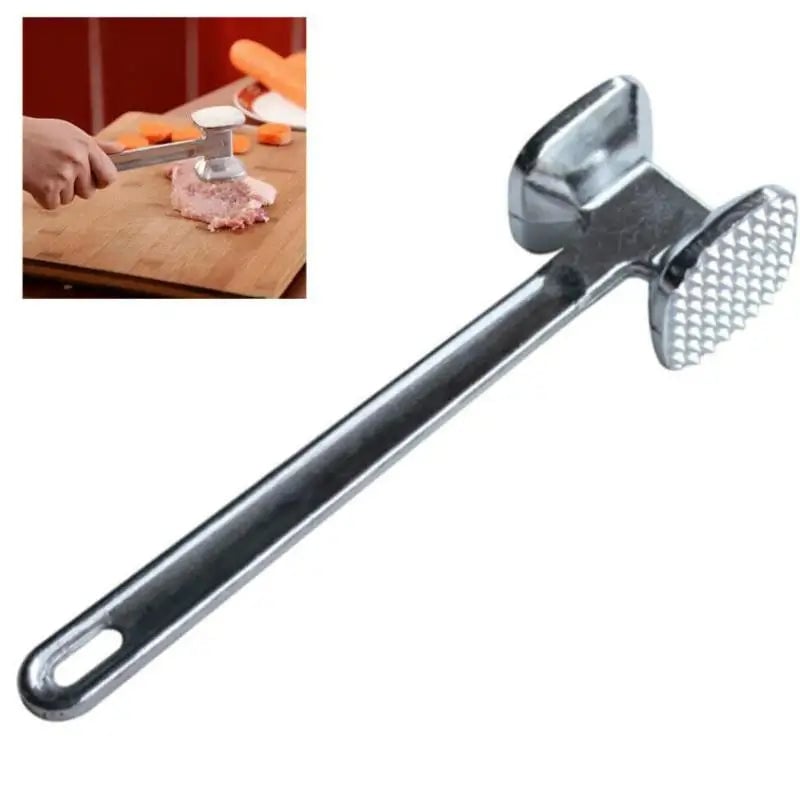 Zinc Alloy Meat Tenderizer Hammer - Heavy Duty Mallet for Beef Steak