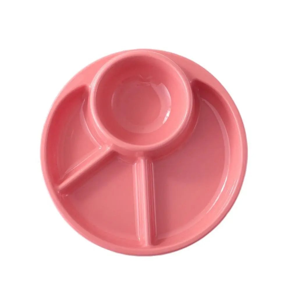 4-Grid Divided Dinner Plate Japanese-Style Plastic Compartment Tray