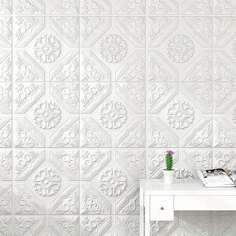 3D Self Adhesive Waterproof Ceiling Wallpaper 35x35cm Tiles 5-10pcs