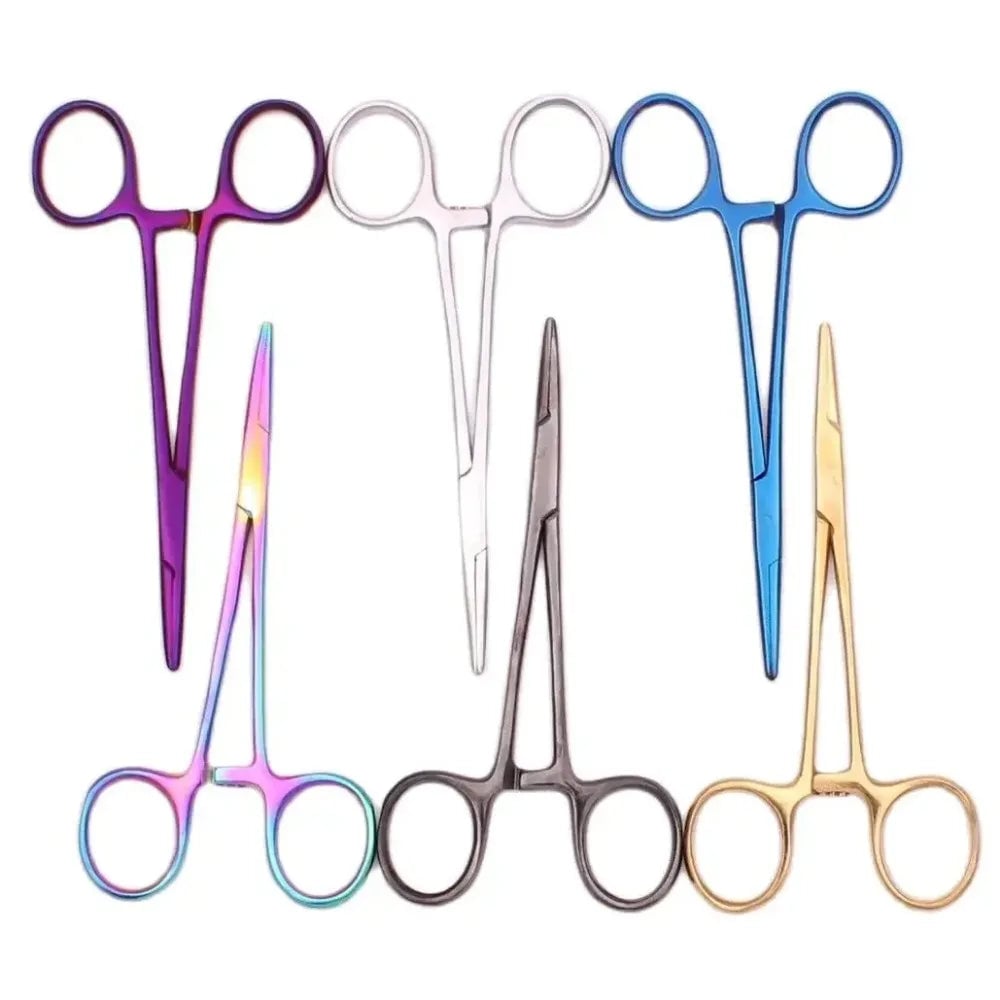 13cm Japanese Stainless Steel Hemostatic Forceps for Pet Grooming