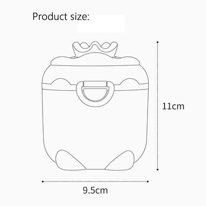 Portable Baby Milk Powder Storage Container - Pig Design Cereal Box