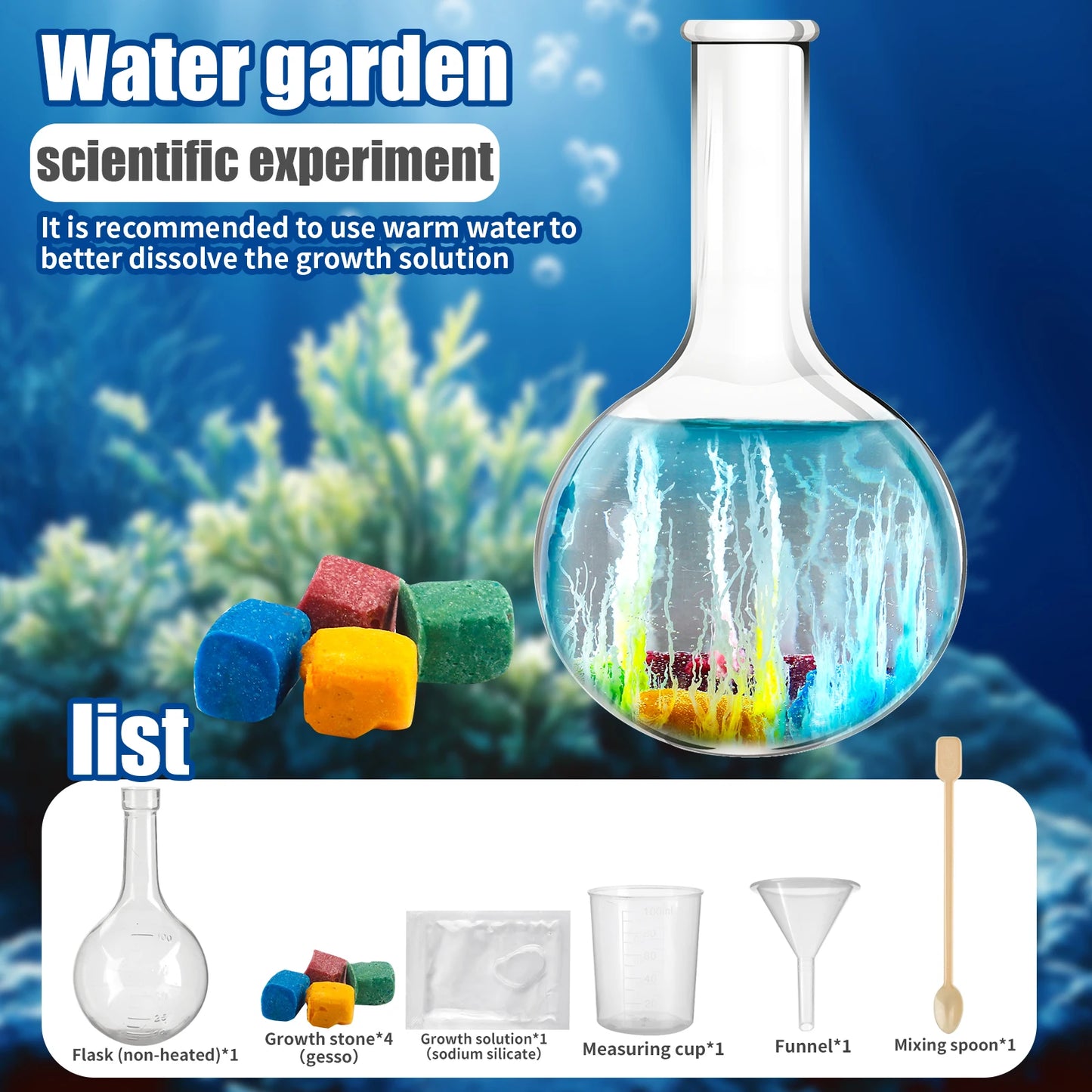 DIY Water Magic Mini Growth Stones Science Learning Educational Toys
