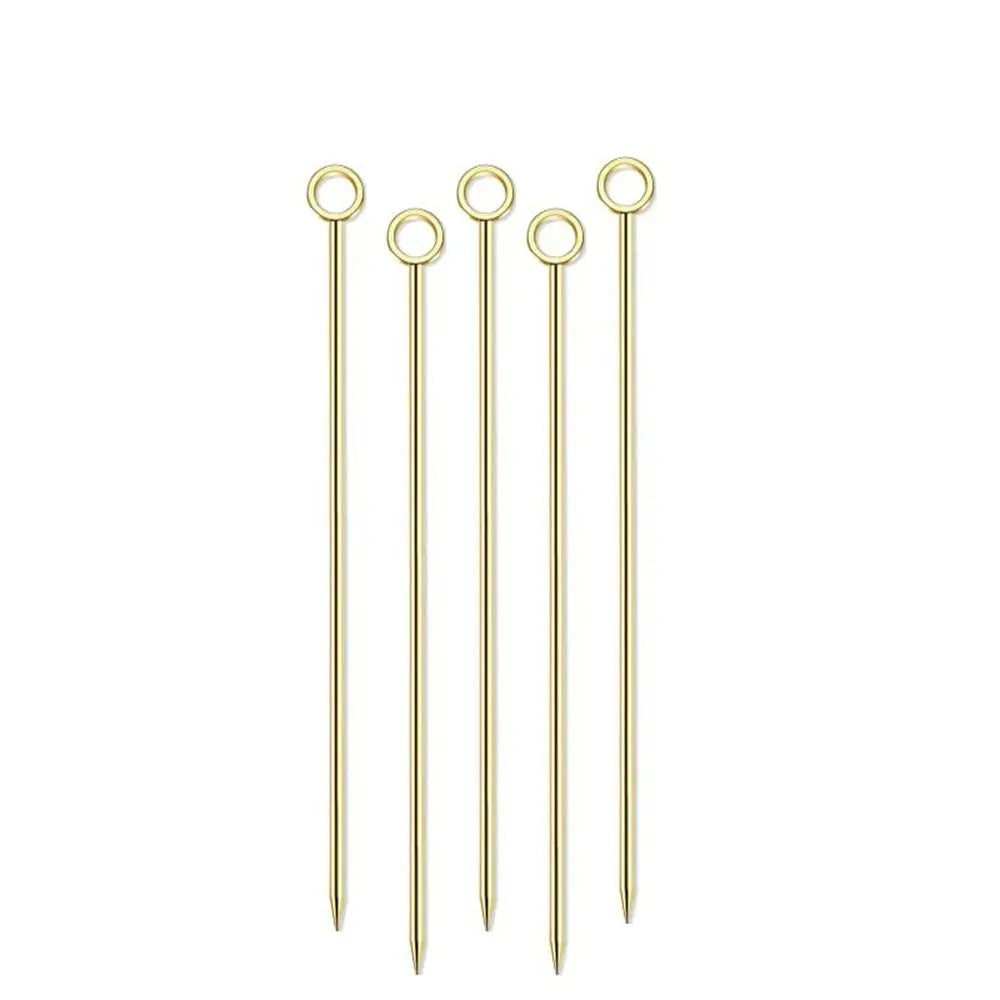 Stainless Steel Cocktail Picks - Reusable Fruit Forks Bar Tools