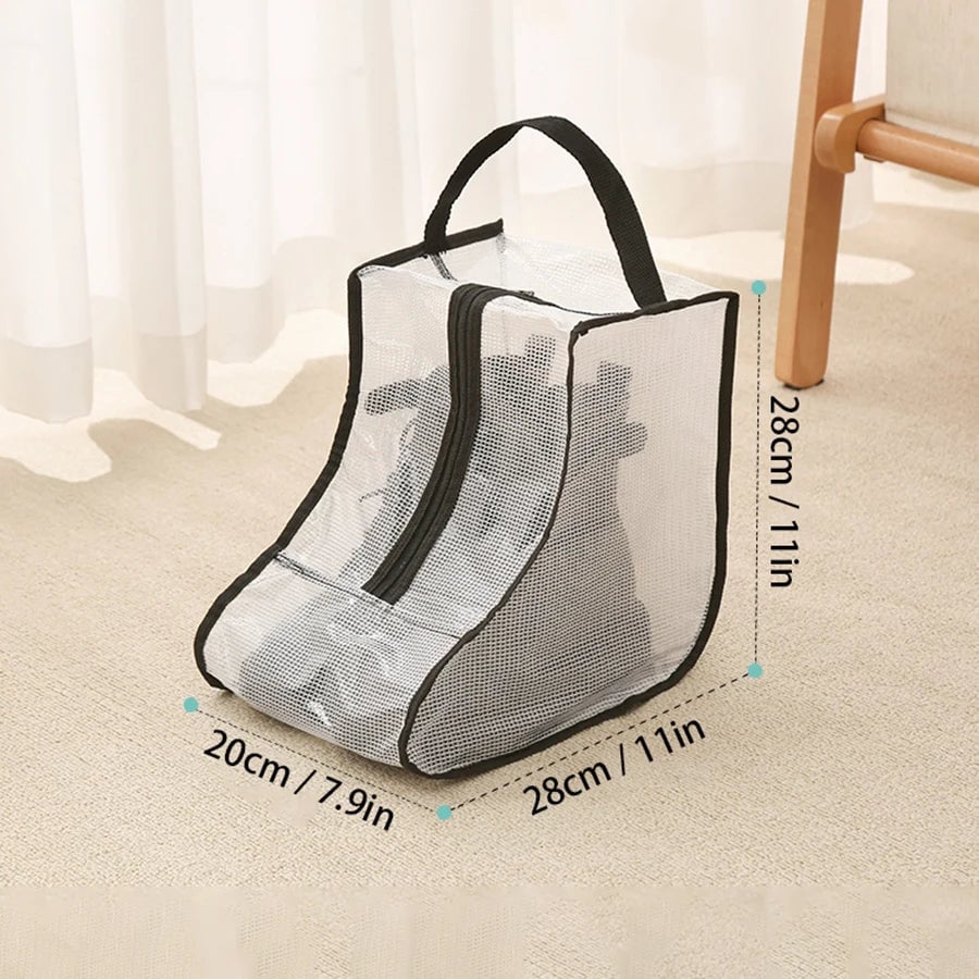 Portable Boot Storage Bag Dust Cover for Tall Short Boots Travel