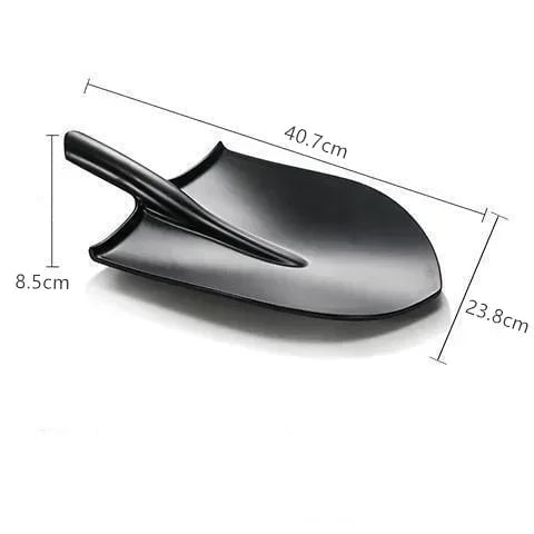 Black Melamine Shovel Plate - BBQ Serving Plate Restaurant Grade