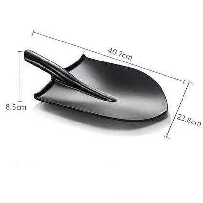 Black Melamine Shovel Plate - BBQ Serving Plate Restaurant Grade