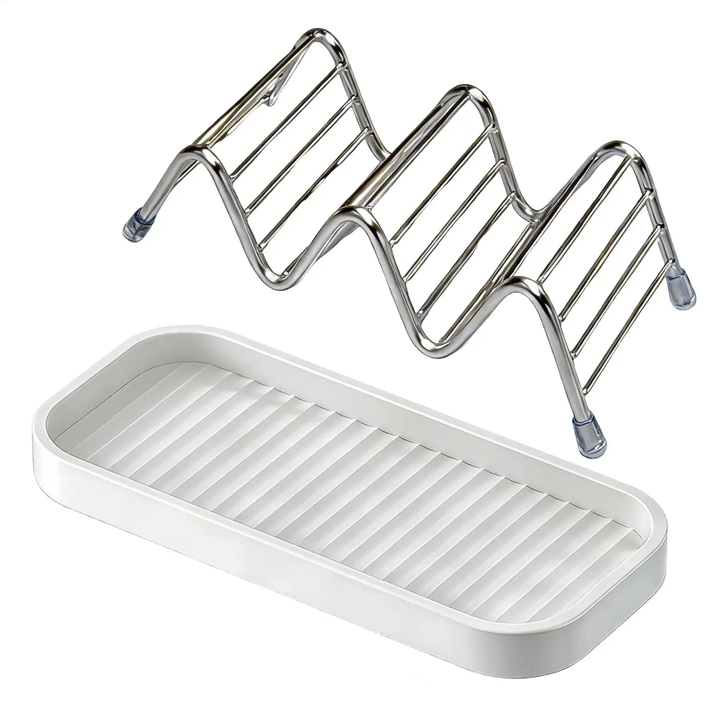 Stainless Steel Soap Dish with Drainage - Multifunctional Tray